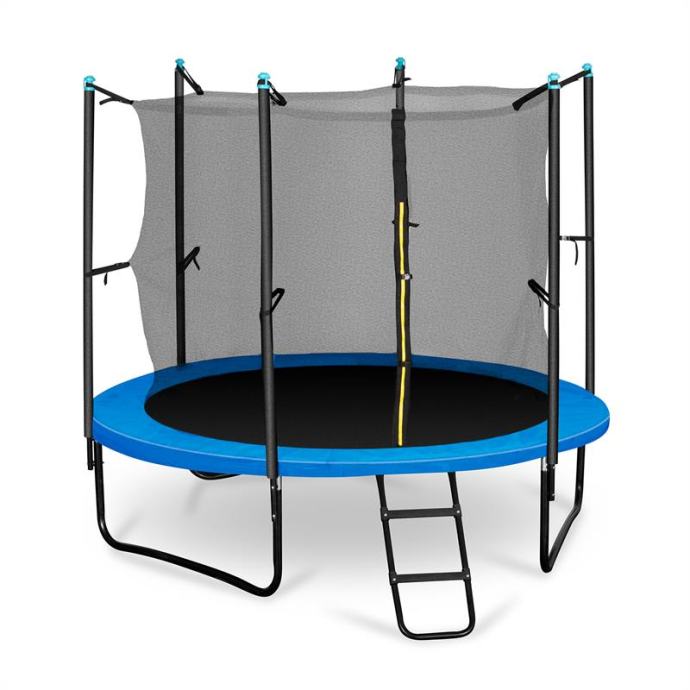 KLARFIT Rocketboy 250, 250 cm trampolin, notranja varovalna mreža, šir
