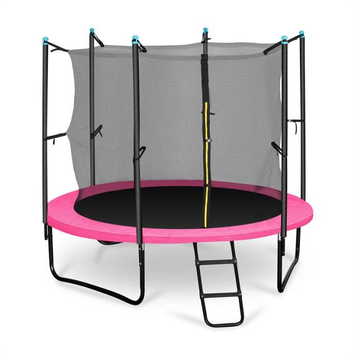 KLARFIT Rocketboy 250, 250 cm trampolin, notranja varovalna mreža, šir