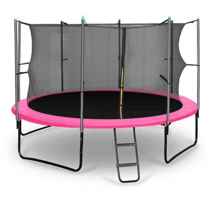 KLARFIT Rocketboy 366, 366 cm trampolin, notranja varovalna mreža, šir