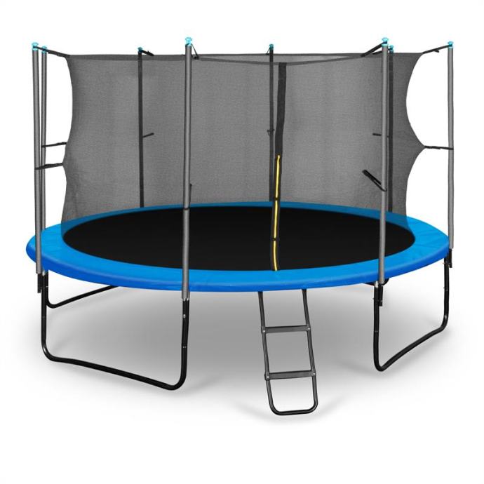 KLARFIT Rocketboy 366, 366 cm trampolin, notranja varovalna mreže, šir
