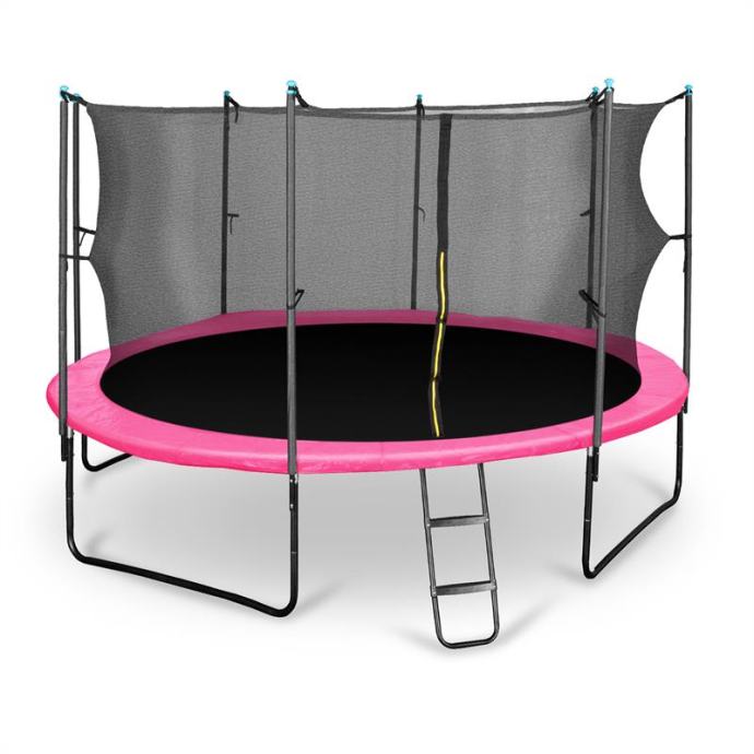 KLARFIT Rocketboy 430, 430cm trampolin, notranja varovalna mreža, širo