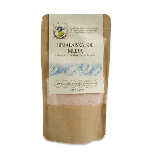 Nerafinirana himalajska mleta sol, drobTinka, 230 g