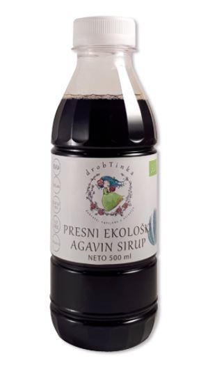 Presni ekološki agavin sirup,drobTinka, 500 ml