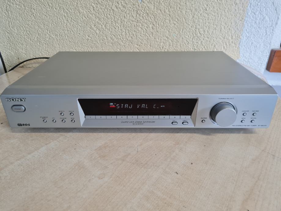 Sony ST-SE 370 S Tuner Silber - UKW/MW/LW Empfänger Mit 30 Speicherplätzen