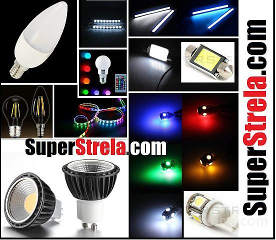 LED žarnice za avto in dom, vodotesni LED trakovi in oprema