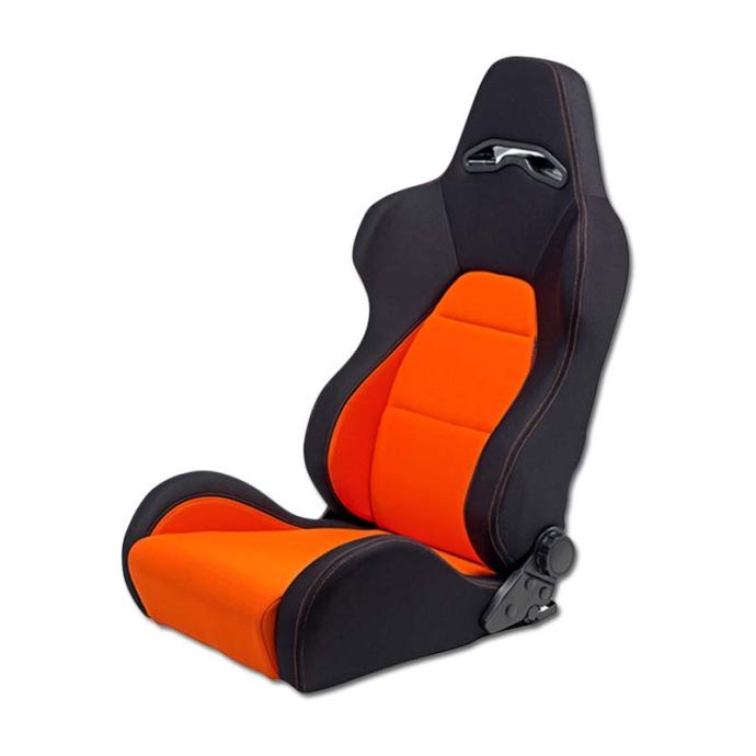 Sedež pregibni Autostyle Eco črna/oranžna obojestranski