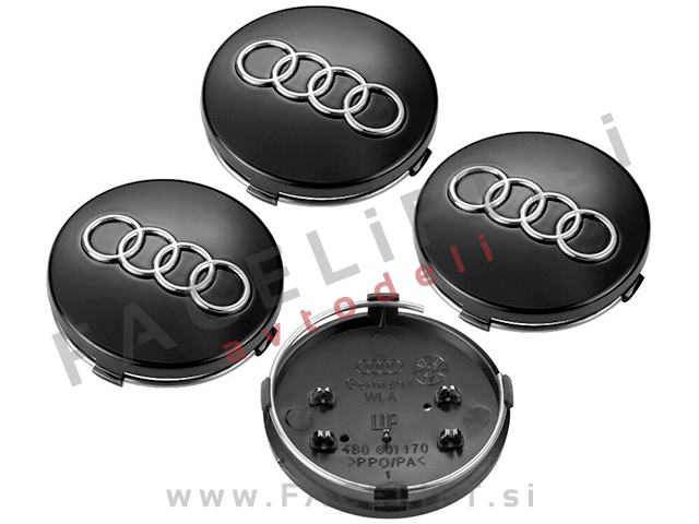 Audi / emblemi za platišča / 60mm / črni