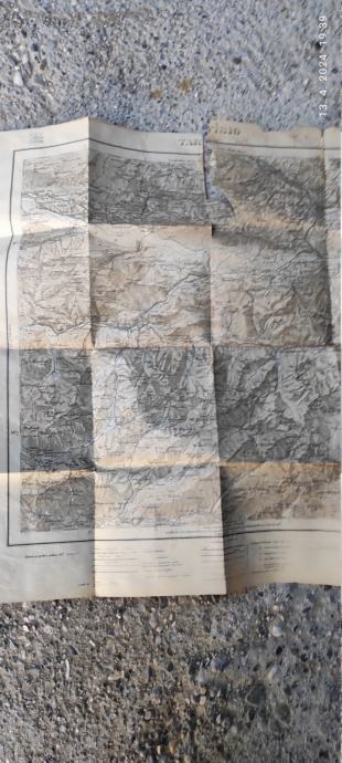 Star zemljevid Tarvisio, Trbiž
