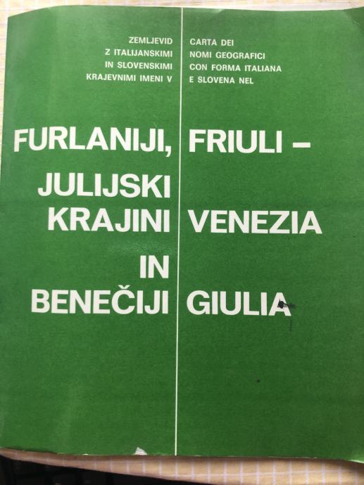 Zemljevid Furlanija, Julijska krajina in Benečija