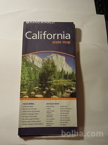 Zemljevid Kalifornia(Calironia state)