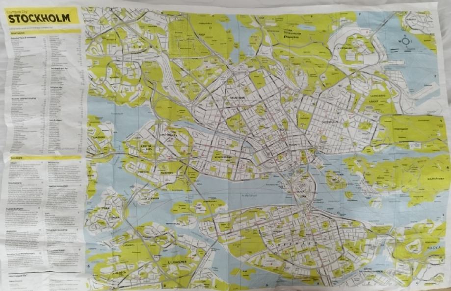 Zemljevid Stockholma