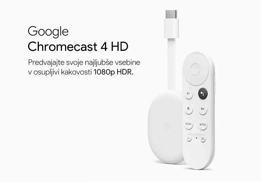Google Chromecast 4 z Google TV