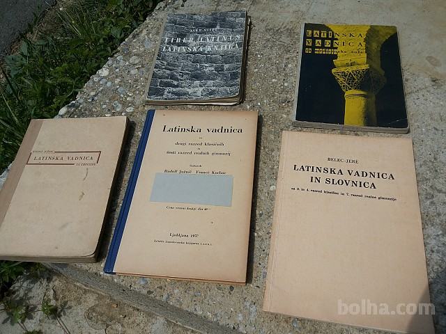 knjige latinska vadnica in slovnica
