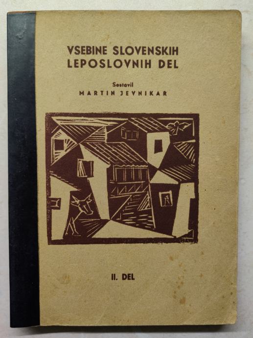 Vsebine slovenskih leposlovnih del 1-3 / Martin Jevnikar, 1953-1955