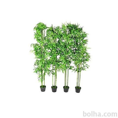 vidaXL Umetni Bambus Višine 190 cm 4 Kosi Set za Dekoracijo Doma