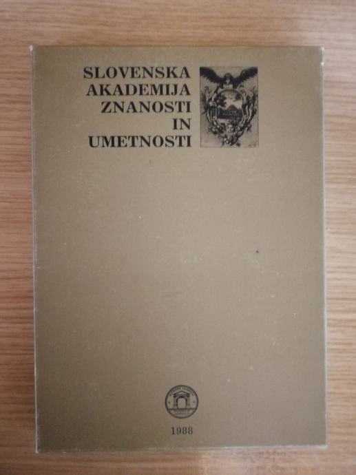Slovenska akademija znanosti in umetnosti ob šestdesetletnici - 1988