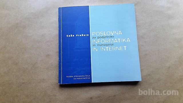 knjiga: Poslovna informatika in internet, prodam za 7 €
