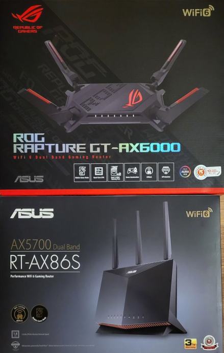 P: Asus routerja GT-AX6000 in RT-AX86S