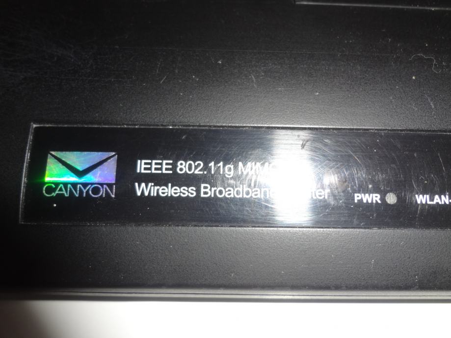 CANYON IEEE 802.11g MIMO router