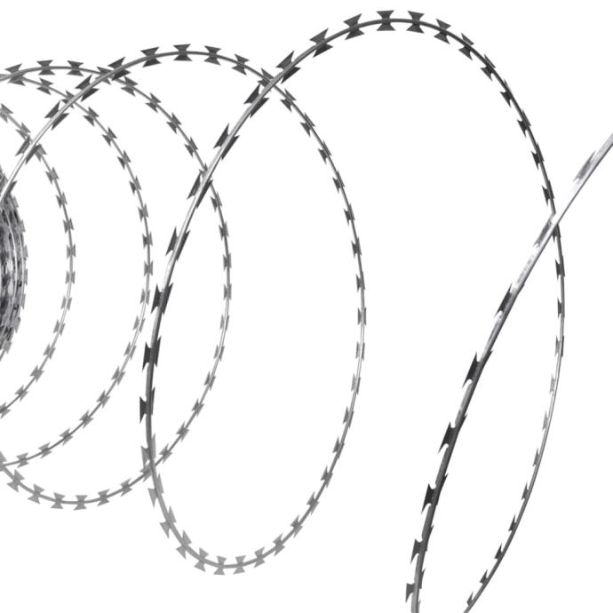 vidaXL Bodeča žica v obliki harmonike NATO pocinkano jeklo 300 m