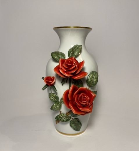 ❤️Franklin Mint ročno poslikana vaza Rosanne Sanders