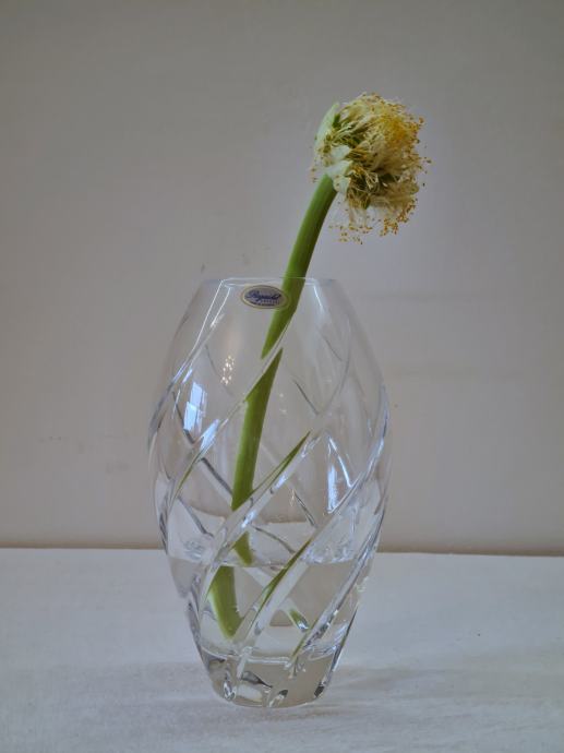 Kristalna vaza iz steklarne Rogaška 1980