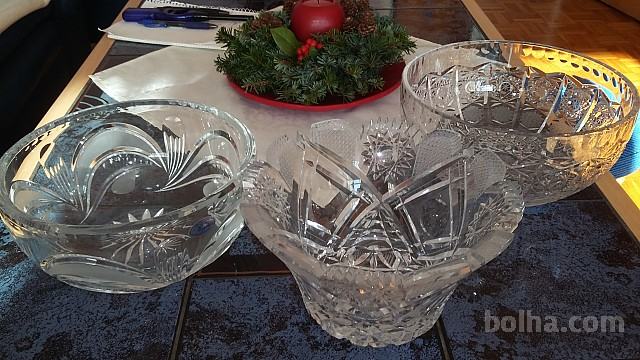 posode-vaze iz kristalnega stekla Rogaška