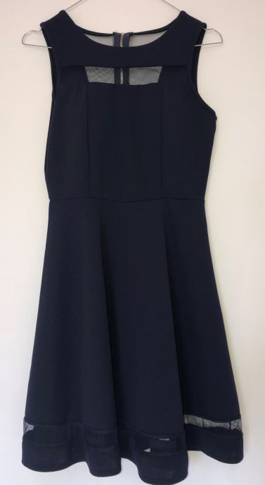 19. Obleka kratka, temno-modra, velikost S (50)