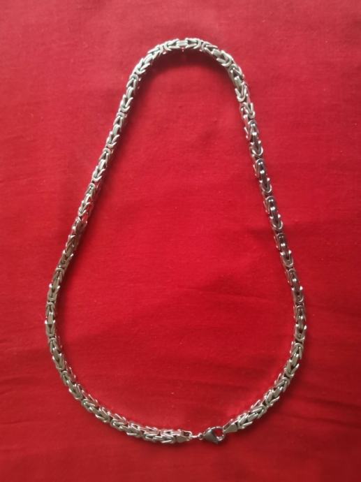 Kraljeva srebrna verižica 51,5 cm, srebro 925