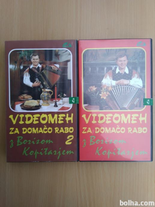 VIDEOMEH ZA DOMAČO RABO Z BORISOM KOPITARJEM 1.IN 2.VHS