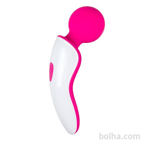 Vibrator Mini Wand Massager - roza/bel