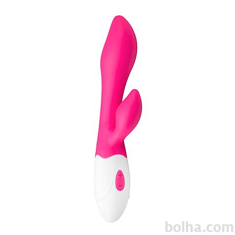 Vibrator Silicone G-spot Rabbit, roza