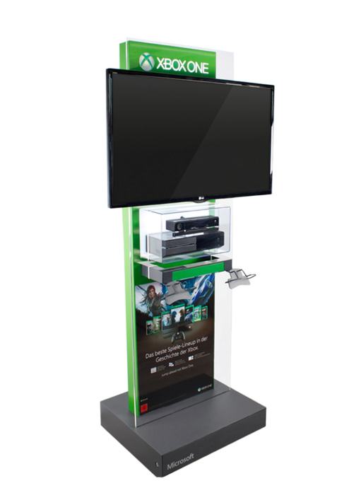Microsoft Xbox One  na stojalu, Kinect Sensor +zaslon Full HD 46"