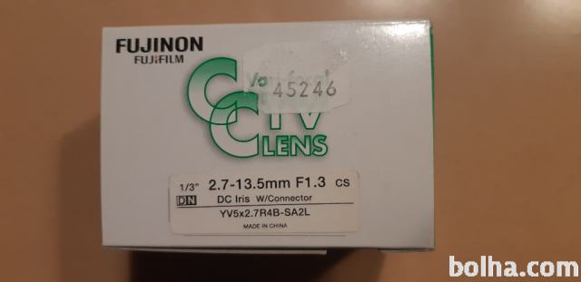 Objektiv FUJINON 1/3" 2.7-13mm F1.3 DC Iris,nov zapakiran
