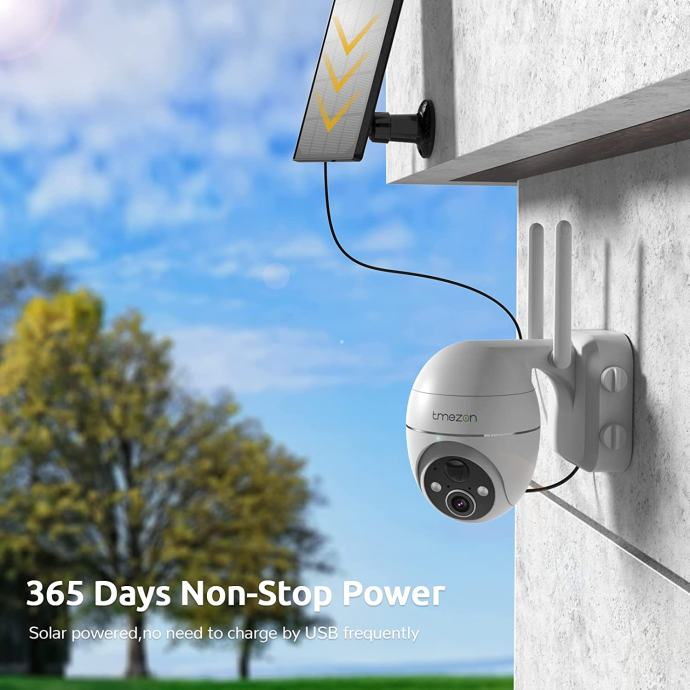 solarna nadzorna kamera TMEZON Solar Surveillance Camera Outdoor