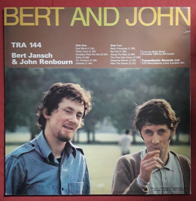 Bert Jansch And John Renbourn – Bert And John
