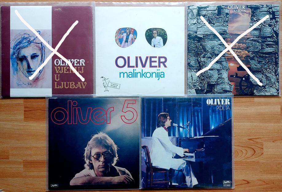 Oliver Dragojević - 5 LP plošč (odlično ohranjene)