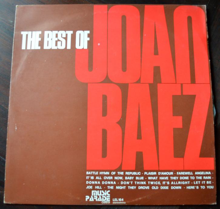 The Best Of Joan Baez, redka vinil plošča (LP), odlično ohranjena