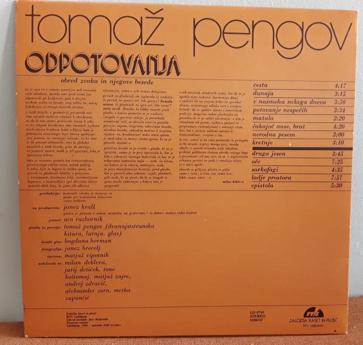 Tomaž Pengov - Odpotovanja - prodam