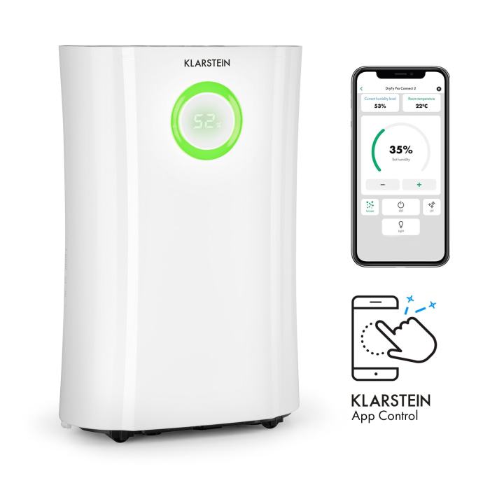 Klarstein DryFy Pro Connect, razvlažilec zraka, WiFi, kompresija, 20 l