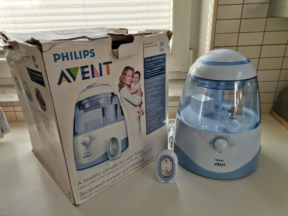 Philips Avent vlažilec zraka + merilec vlage;  za otroške sobe