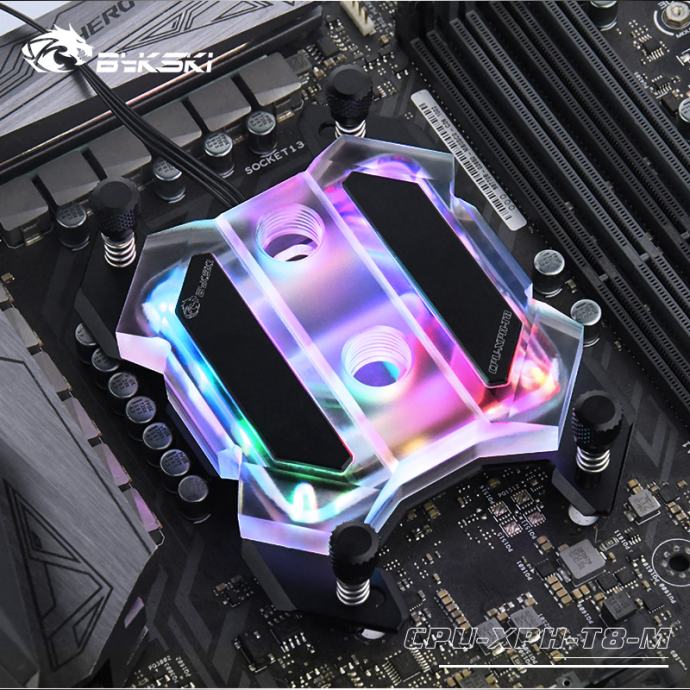 vodni blok Bykski Butterfly RGB za AMD Ryzen procesorje