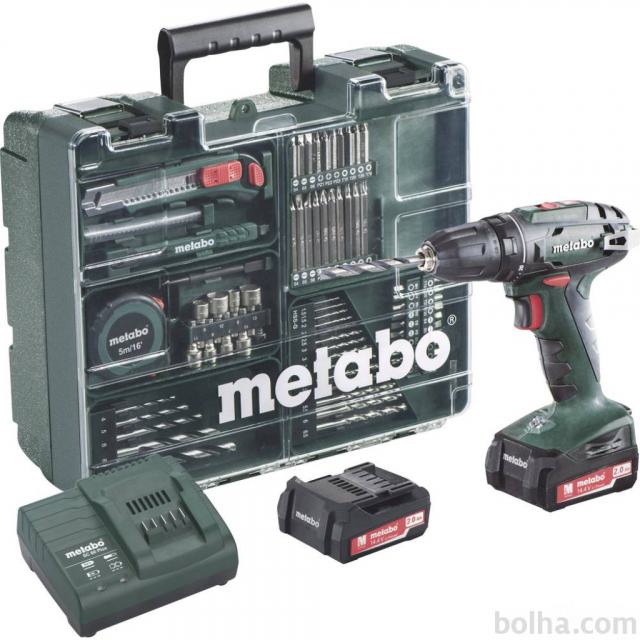 Baterijski vrtalnik METABO BS 14.4 SET