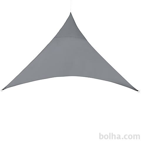 [en.casa]® Senčno jadro vodoodbojno trikotno 5m x 5m x 5m temno sivo