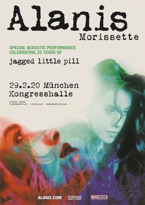 Alanis Morissette koncert v Münchnu 2 vstopnici