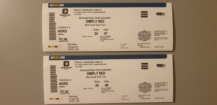 Koncert SIMPLY RED, Dunaj, 2.12.2022