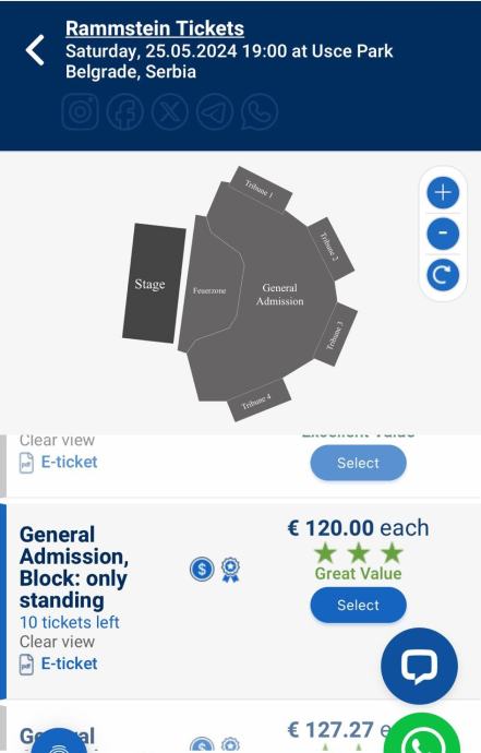 Prodamo 2 vstopnici za koncert Rammstein v Beogradu 25.5.24 100 €