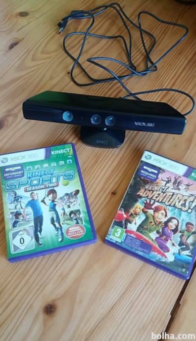 Xbox 360 kinect + igre kinect sports in kinect adventures