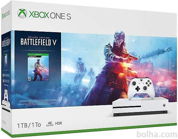 Xbox One Slim 1000GB + Battlefield 5 Deluxe + 225 iger + Xbox Live...