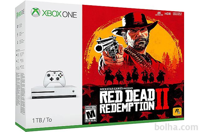 Xbox One Slim 1000GB + Red Dead Redemption 2 + Game Pass + bon 30€
